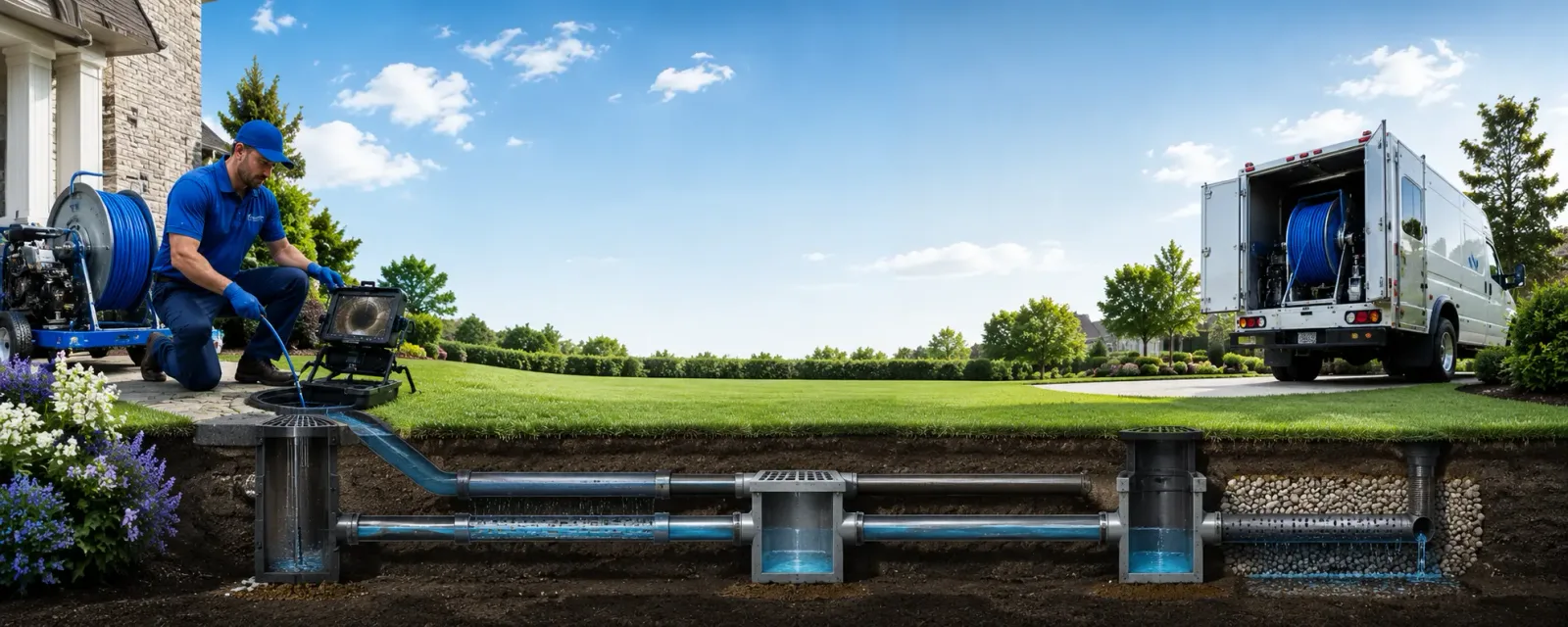 Outdoor drain cleaning information for West Kill, NY